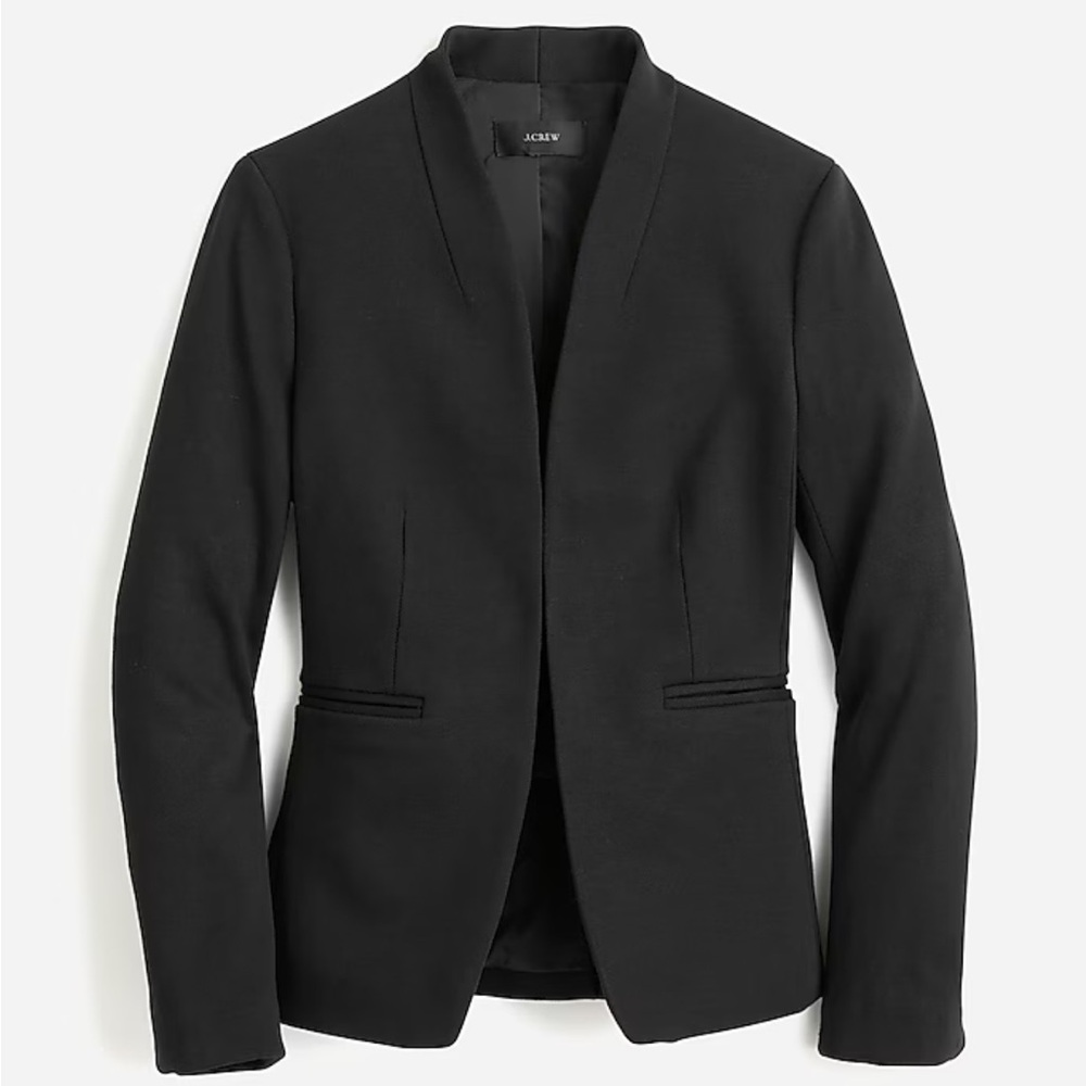 J. Crew black blazer in stretch twill